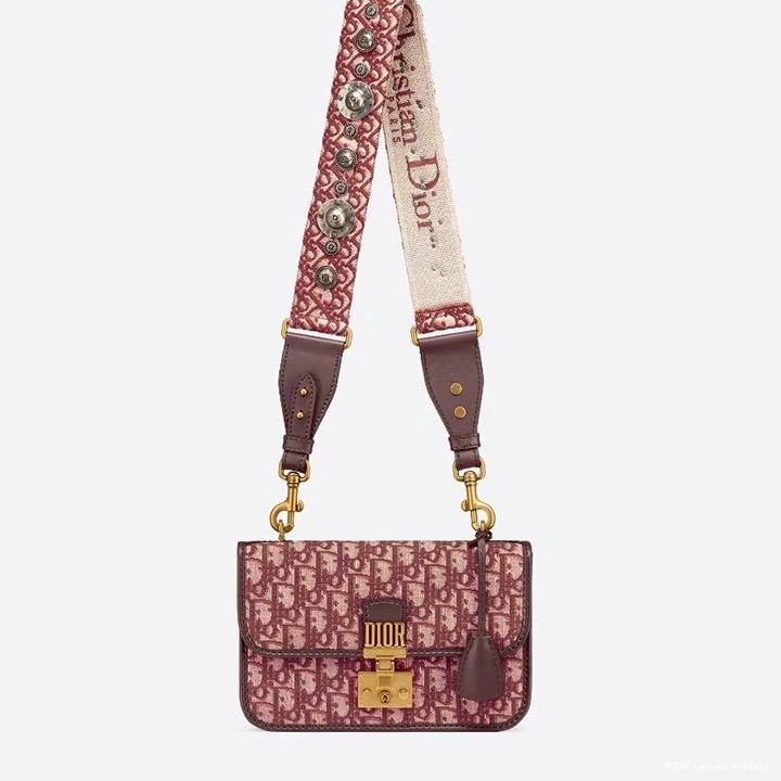 Cheap Motif Canvas Oblique Dioraddict Bag Burgundy 0708 Luxury